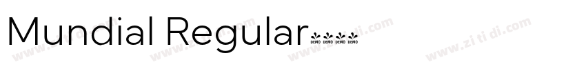 Mundial Regular字体转换